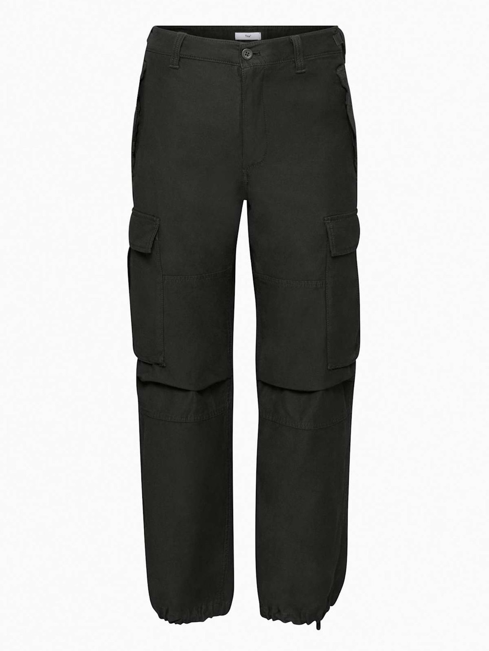 Aritzia TNA Black Adjustable Waistband Cargo Pants with Drawstring Ankles